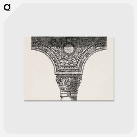 アートポストカード-Ornate Column Capital
 - 装飾の文法 Postcard.