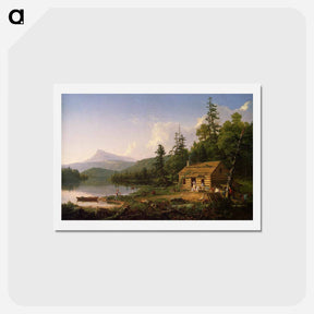 アートポストカード-Home in the Woods - トーマス コール Postcard.