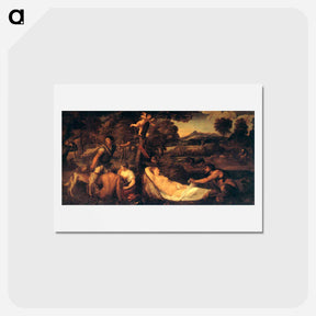 アートポストカード-Jupiter and Anthiope (Pardo Venus) - ティツィアーノ ヴェチェッリオ Postcard.