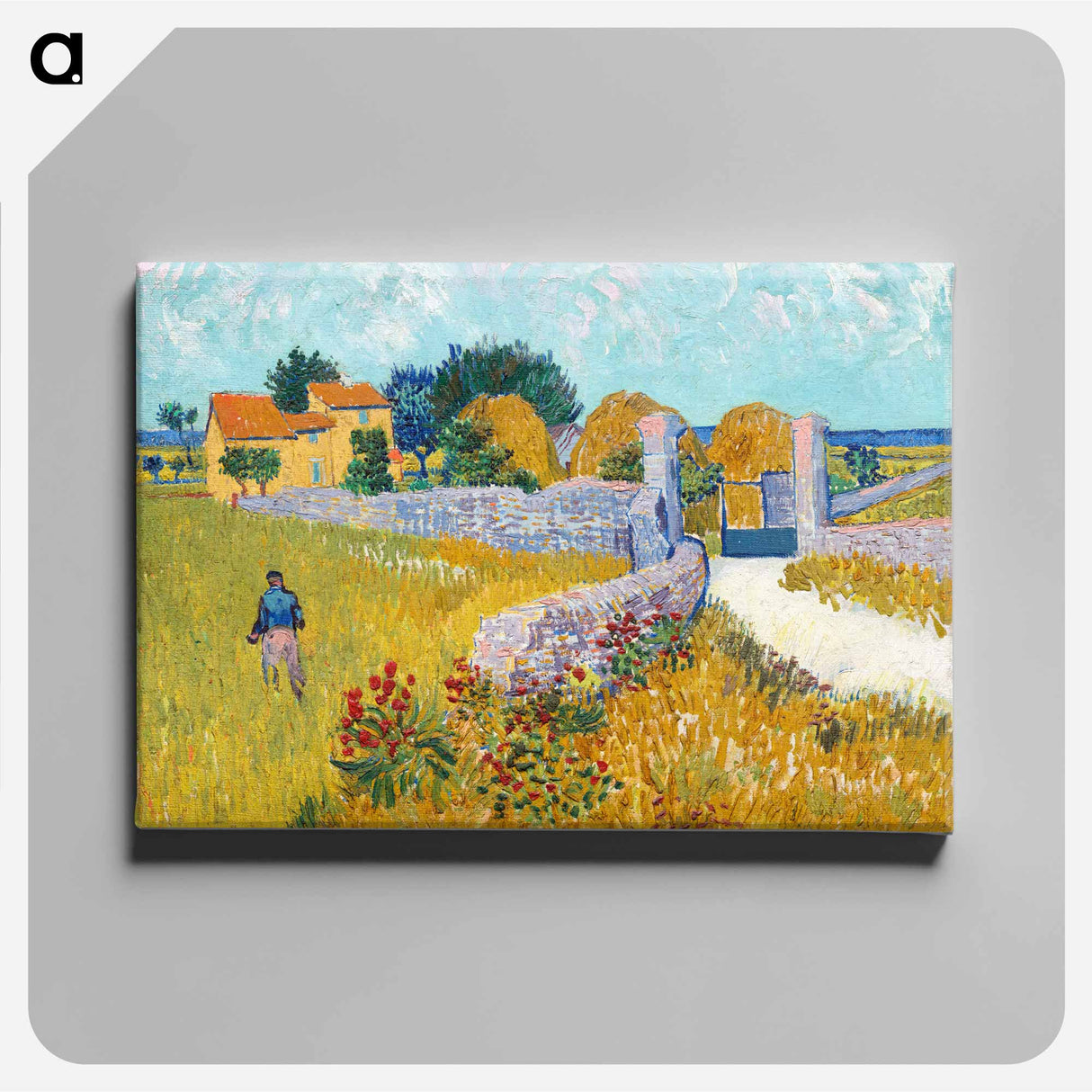 Farmhouse in Provence - フィンセント ファン ゴッホ Canvas.