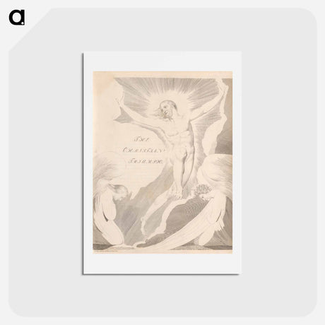 アートポストカード-THE CHRISTIAN TRIUMPH - ウィリアム ブレイク Postcard.