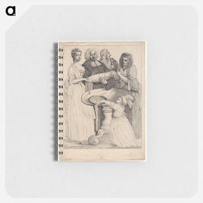アートメモ帳-John Henley with five unknown figures - ウィリアム ホガース Memo.