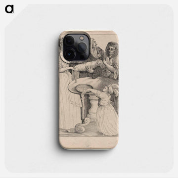 John Henley with five unknown figures - ウィリアム ホガース Phone Case.
