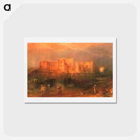 アートポストカード-Kenilworth Castle - ウィリアム ターナー Postcard.