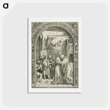 アートポストカード-Joachim and St. Anne Meet at the Golden Gate - アルブレヒト デューラー Postcard.