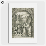 Joachim and St. Anne Meet at the Golden Gate - アルブレヒト デューラー Poster.