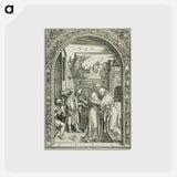 アートポストカード-Joachim and St. Anne Meet at the Golden Gate - アルブレヒト デューラー Postcard.