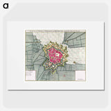 Plattegrond van Béthune - アンティーク地図 Poster.