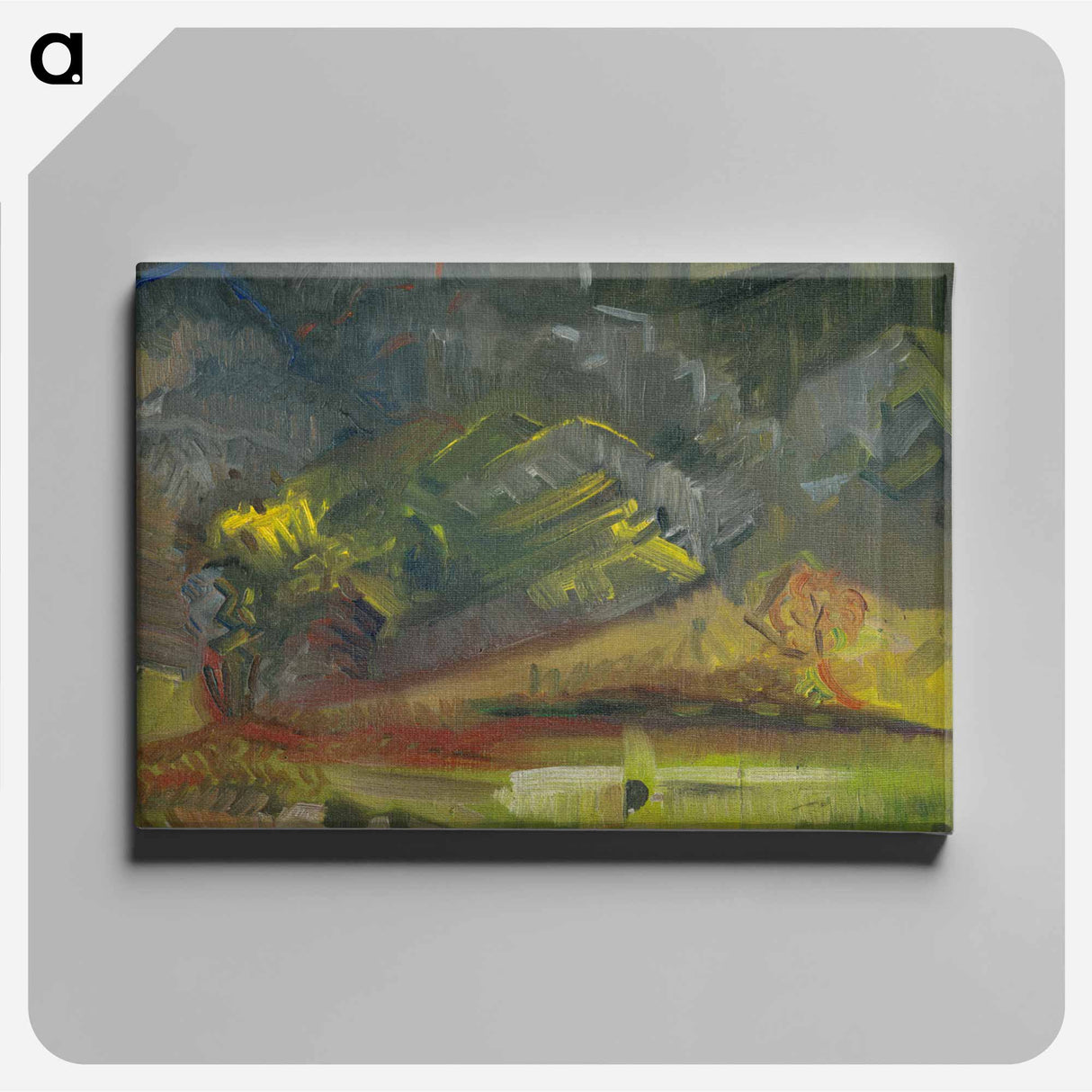 Evening landscape - アーノルド ピーター ワイズ クビンチャン Canvas.