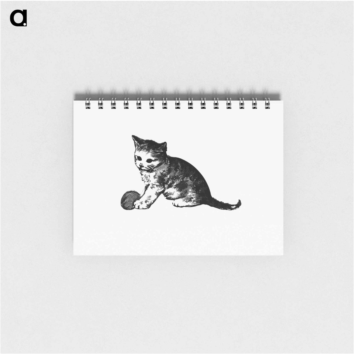 アートメモ帳-Kitten from Old Father Christmas
 - 大英図書館 Memo.