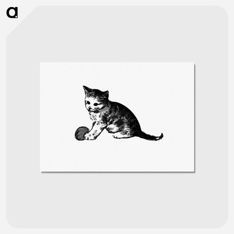 アートポストカード-Kitten from Old Father Christmas
 - 大英図書館 Postcard.