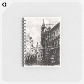 アートメモ帳-Rue Saint-Romain, Rouen, 1st plate - カミーユ ピサロ Memo.