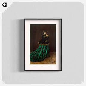 アートポスター-Camille (The Woman in the Green Dress) - クロード モネ Poster.
