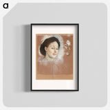 The Artist's Cousin, Probably Mrs. William Bell - Edgar Degas Poster.