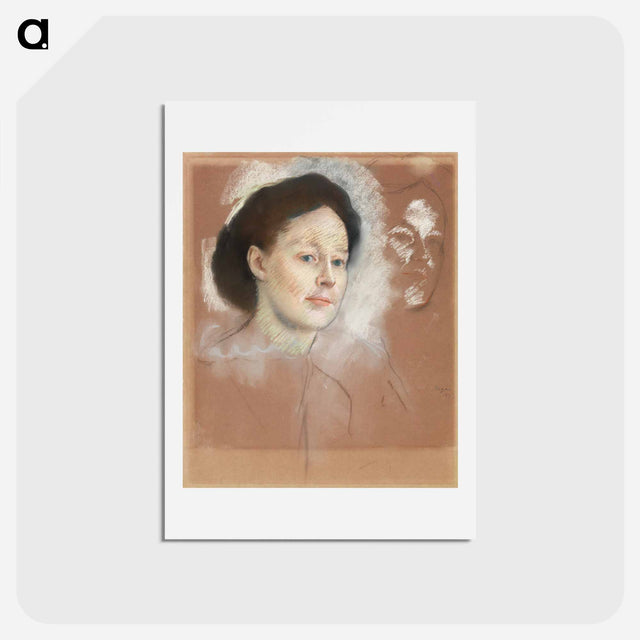 アートポストカード-The Artist's Cousin, Probably Mrs. William Bell - エドガー ドガ Postcard.