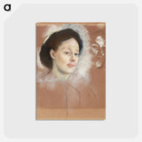 アートポストカード-The Artist's Cousin, Probably Mrs. William Bell - エドガー ドガ Postcard.