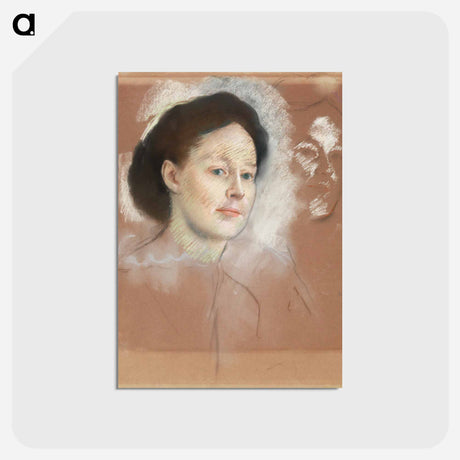 アートポストカード-The Artist's Cousin, Probably Mrs. William Bell - エドガー ドガ Postcard.