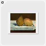 アートポストカード-Pears - エドゥアール マネ Postcard.