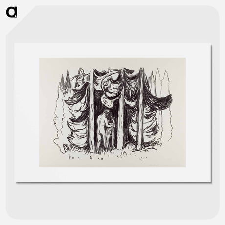 アートポスター-The Forest - エドヴァルド ムンク Poster.