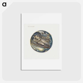アートポストカード-With the Wind from The Flower Book - エドワード バーン ジョーンズ Postcard.