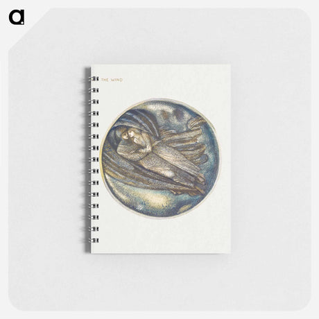 アートメモ帳-With the Wind from The Flower Book - エドワード バーン ジョーンズ Memo.