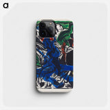 Peter Schlemihl's Wondrous Story: Schlemihl Encounters the Little Gray Man on the Road - Ernst Ludwig Kirchner Phone Case.