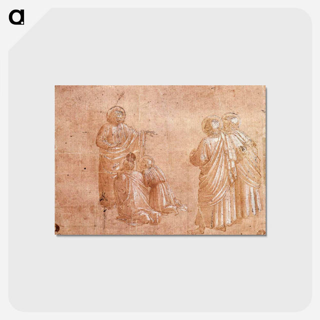 アートポストカード-Institution of the Eucharist - フラ アンジェリコ Postcard.