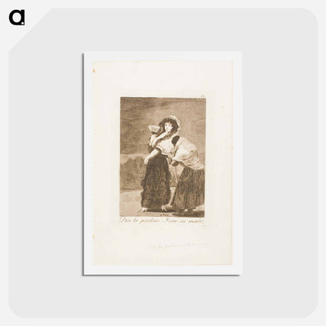 アートポストカード-For Heaven's Sake: and it was Her Mother - フランシスコ デ ゴヤ Postcard.