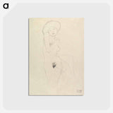 アートポストカード-Standing Nude - グスタフ クリムト Postcard.