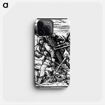 Death and the Pedlar - ハンス ホルバイン Phone Case.