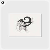 アートポストカード-Javanese Dancers Sketchbook - ジョン シンガー サージェント Postcard.