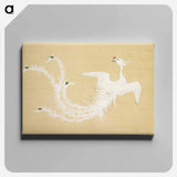 アートパネル-Bird from Momoyogusa–Flowers of a Hundred Generations - 神坂 雪佳 Canvas.