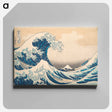 アートパネル-The Great Wave - 葛飾 北斎 Canvas.