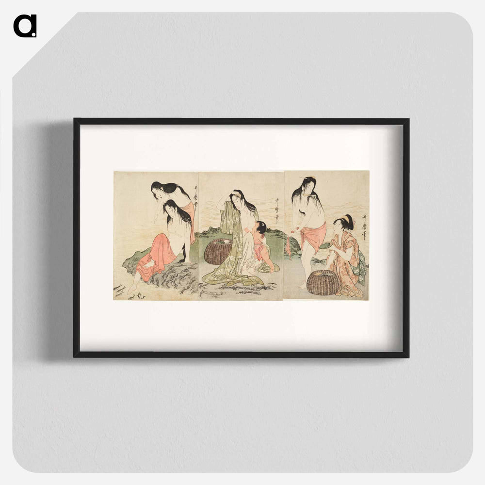 アートポスター-Abalone Divers - 喜多川 歌麿 Poster.