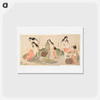 アートポストカード-Abalone Divers - 喜多川 歌麿 Postcard.