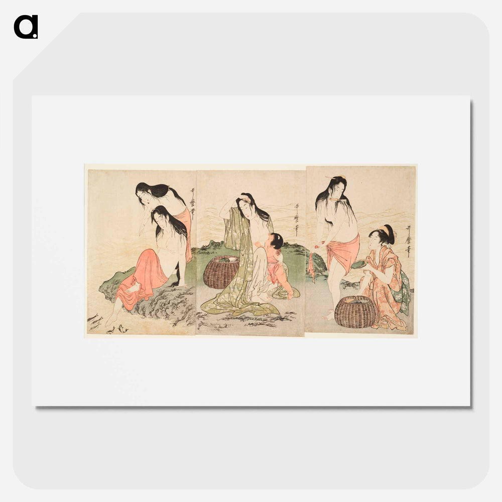 Abalone Divers - 喜多川 歌麿 Poster.