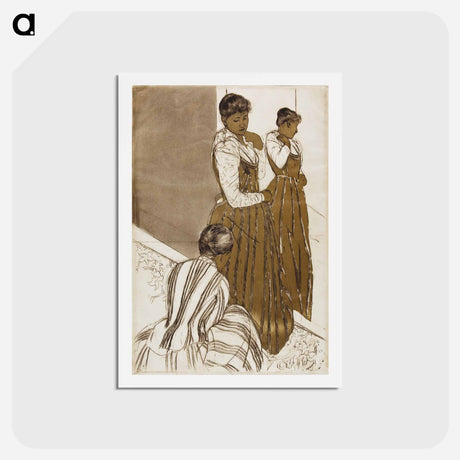 アートポストカード-The Fitting - メアリー カサット Postcard.