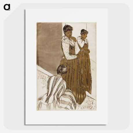 アートポスター-The Fitting - メアリー カサット Poster.