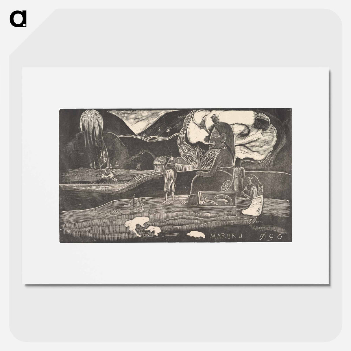 Maruru - ポール ゴーギャン Poster.