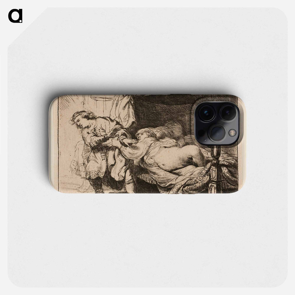 Joseph and Potiphar's Wife - レンブラント ファン レイン Phone Case.