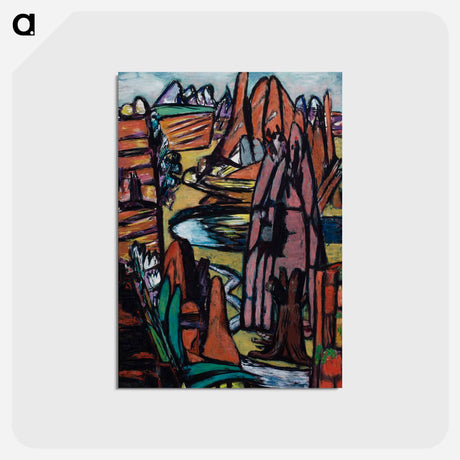 アートポストカード-Boulder – Rocky Landscape
 - セントルイス美術館 Postcard.