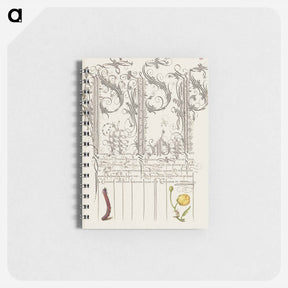 アートメモ帳-Caterpillar and Globeflower from Mira Calligraphiae Monumenta
 - 書道のお手本 Memo.