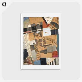 アートポストカード-The denaturalized material. Destruction 2. - テオ ファン ドゥースブルフ Postcard.
