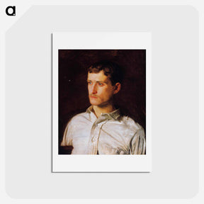 アートポストカード-Portrait of Douglass Morgan Hall - トーマス エイキンズ Postcard.