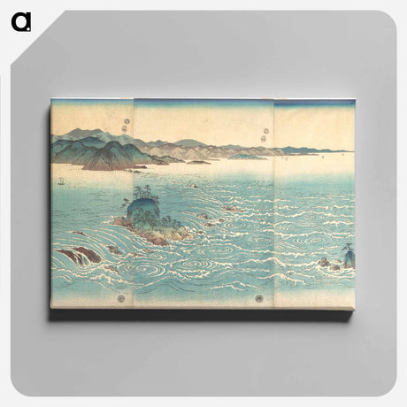 アートパネル-Rapids at Naruto
 - 歌川 広重 Canvas.