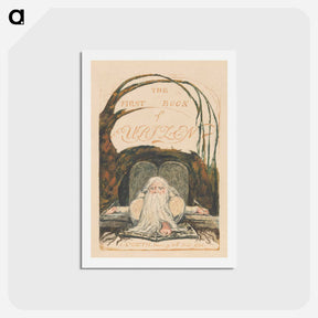 アートポストカード-The First Book of Urizen - ウィリアム ブレイク Postcard.