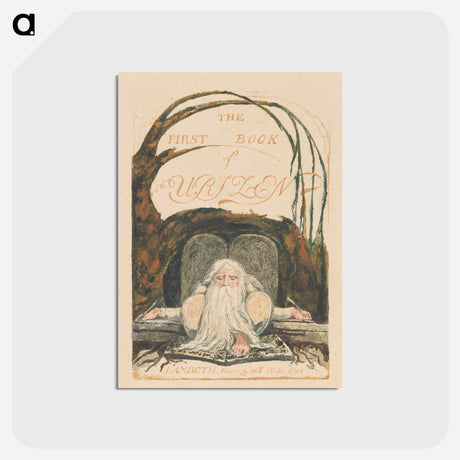 アートポストカード-The First Book of Urizen - ウィリアム ブレイク Postcard.
