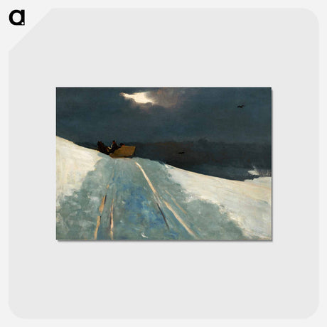 アートポストカード-Sleigh Ride - ウィンスロー ホーマー Postcard.