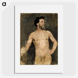 Male model, study - アルバート エーデルフェルト Poster.