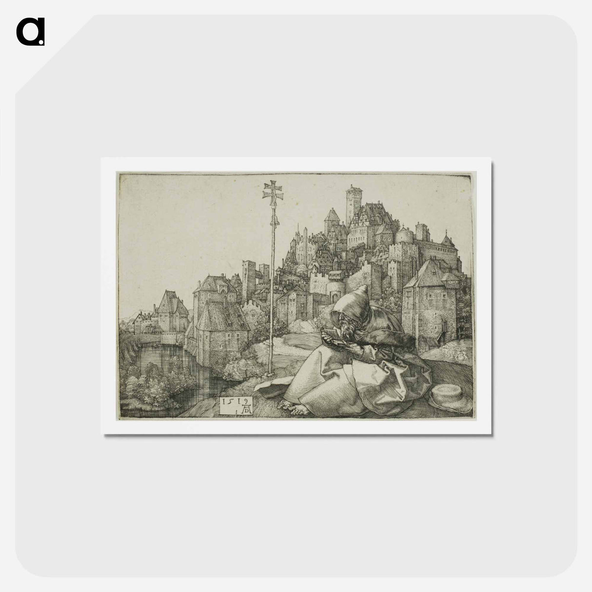 アートポストカード-St. Anthony - アルブレヒト デューラー Postcard.